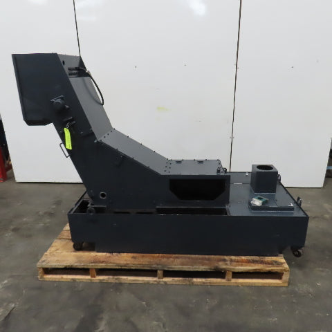 Mosnic RD3C-112A Incline Chip Conveyor Coolant Filtration 14"W 40" Discharge 3PH