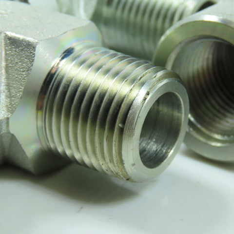 Eaton 2089-8-8S Hydraulic Adapter 90° Elbow 1/2"-14 NPT Female x Male Lot of 3