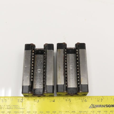 Star 1699-220-02 20mm Profile Rail Bearing Ball Slide Lot Of 2