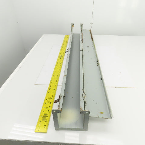 Hoffman 4" x 4" x 48" L Wire Way Auxiliary Gutter Trough Hinged Top
