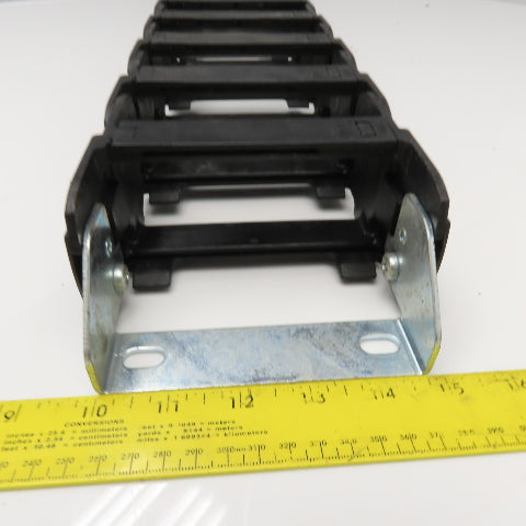 Igus 35.2.125 3-1/2" x 2" Feed Thru Wireway Energy Drag Chain W/ Anchors 50" OAL