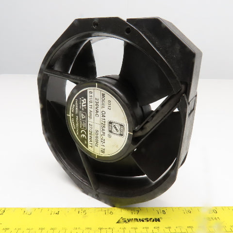 Orion Fans OA172SAPL-22-1 230VAC Cooling Fan 6-3/4" x 6" Tested