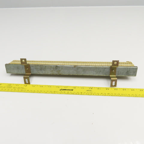 Weidmuller SAK2.5 Electrical Wire Terminal Block Lot Of 60 On Rail 18" OAL
