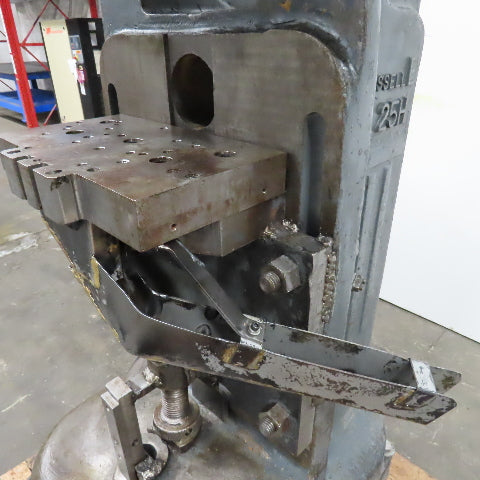 Rousselle 25H 25 Ton 208/480V 2" Stroke Adjustable Bed Horn Punch Press Tested