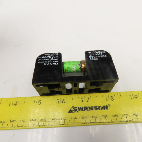 Gould 20311 250V 30A Single Pole Class H-K Fuse Holder Lot Of 8