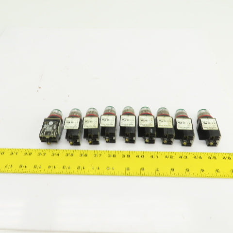 Allen Bradley 800MR-QT24 Ser D Green Illuminated Push Switches 300V Max Lot Of 9