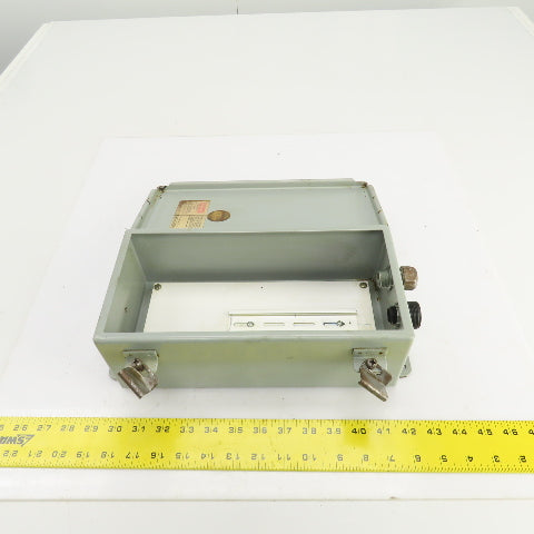 Hoffman A-12064CH 12" x 6" x 4" Electrical Enclosure W/Back Plate & Hinged Door