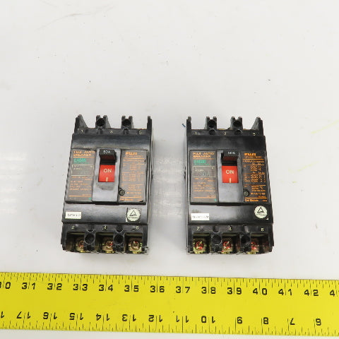 Fuji EA53B 50A Auto Breaker 690V Lot Of 2