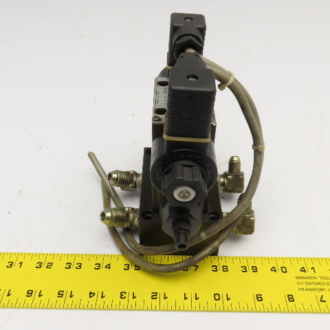 Nachi SLD-G01-C5-C1-11 OCY-G01-W-Y-20 5/3 Way Closed Center Modular Valve 110V