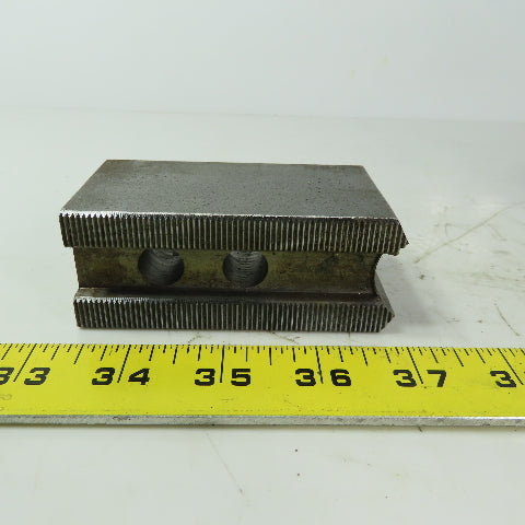 Abbott H0W27M88S Soft Lathe Chuck Jaw 1-1/2" x 3-1/2" x 2" Serrated Lot of 3