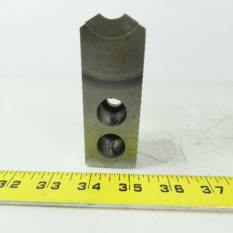H & R 149.20.0 P Soft Lathe Chuck Jaw 1-1/2" x 4" x 1-3/4" Serrated Lot of 3