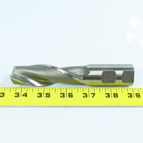 1" Square End Mill 2 Flute 3" LOC 1" Weldon Shank 5-1/2" OAL Lot of 3