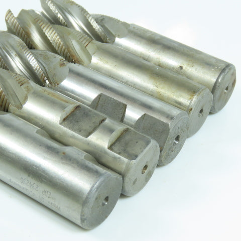 Resharpened 1" Square End Mill 5 Flute 1" Shank Lot of 5