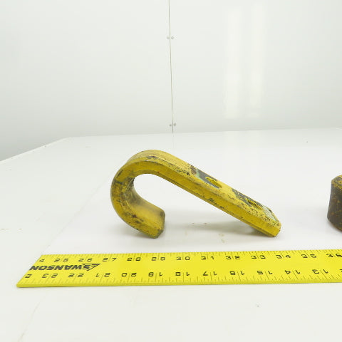 Heavy Duty Industrial 2" J-Hook/Pipe Hanger 7-1/2" L x 2-1/4" W Lot Of 2