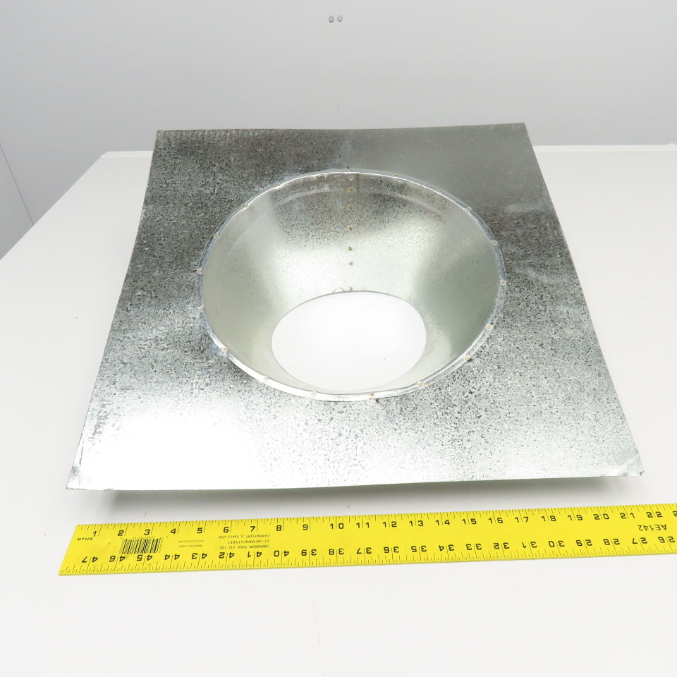 RFI RF-58-6-LS Galvanized Roof Flashing 0/12 - 6/12 Pitch 5" x 8" Direct Vent