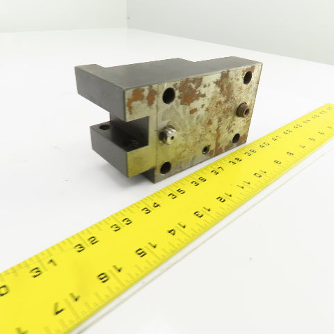 Bolt Down Coolant Fed CNC Lathe Turret Tool Holder 22mm Shank 125mm x 82mm Base
