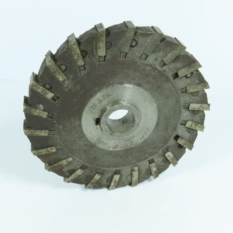 6-3/4" x 5/8" Indexable Side Milling Cutter 1" Arbor 22 Tooth