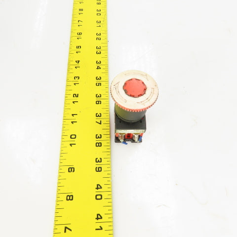 Fuji AR22V2R Mushroom Head Push Twist Release Red E-Stop Button 250V
