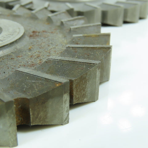 ITW 1/2" Width Side Milling Cutter 1-1/4" Arbor 24 Tooth Regrind Lot/3