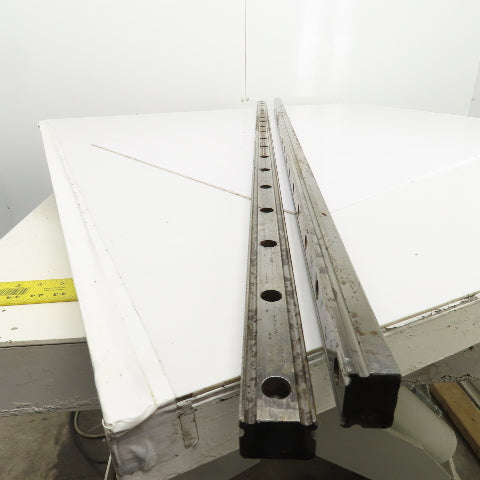 34mm W x 24..50mm H Linear Guide Slide Rail 1480mm OAL Lot Of 2