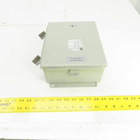 Wiegmann BN4100804CHWW 10" x 8" x 4" Electrical Enclosure W/Backplate