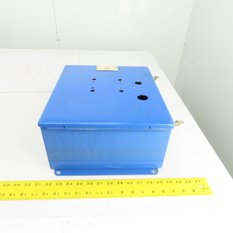 Hoffman A-1412CH 14" x 12" x 6" Wall Mount Electrical Enclosure W/Backplate