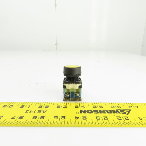Fuji AR22FOR Momentary Contact Yellow Push Button 250V