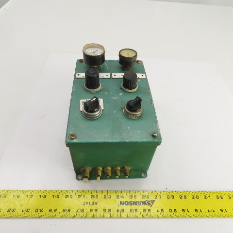 Pneumatic Operator Control Panel W/2 Position Selector Switches & Regulators