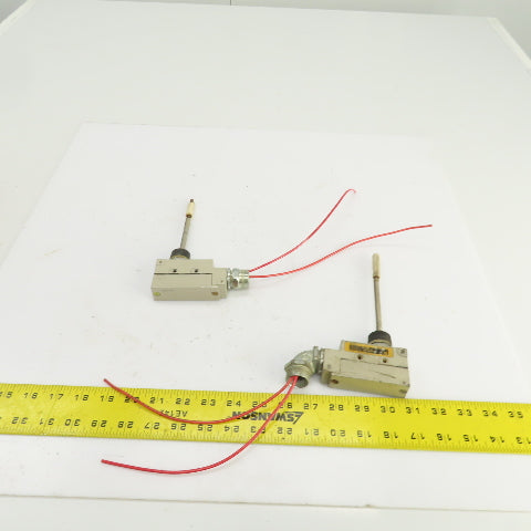 Omron ZE-NJ-2S Coil Spring Wobble Lever Limit Switch 15A 250/480VAC Lot Of 2