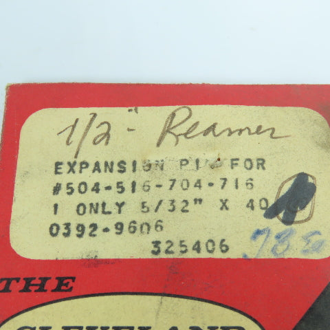 Cleveland 5/32"x 40 Expansion Pin For Chucking Reamer Adjustment Screw Bolt