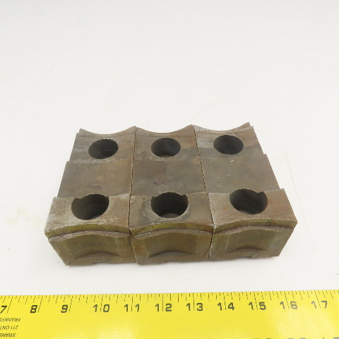 Jergens 15266 4" x 2-1/2" Workholding Lathe Jaw Tongue & Groove Set Of 3
