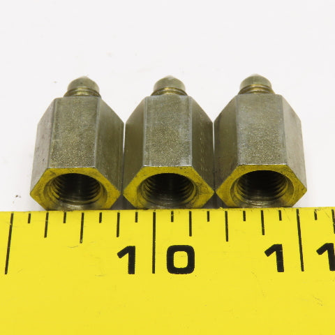 1/8" (-2) JIC 37° Flare x 1/8" NPT Female Hydraulic Connector Fitting Lot Of 3