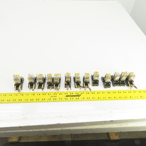 Honeywell SZR-MY4-N1 Power Relay 24VDC W/Socket Base SZX-SMF-14N 250VAC Lot/13