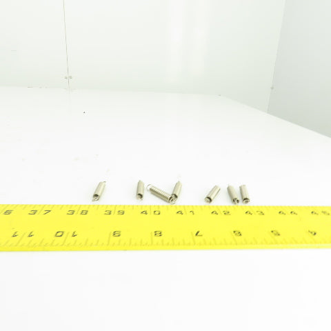 Misumi AUS 6-35 Stainless Steel Tension Spring 6mm OD 35mm L Lot Of 7