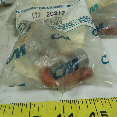 CM Columbus McKinnon 2G812 Big Orange 3/8 Wire Rope Clip Lot of 9