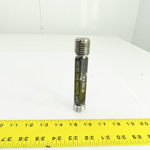 Alameda 1"-8 UNC-2B Thread Plug Gage GO PD 0.9188 NOGO PD 0.9276