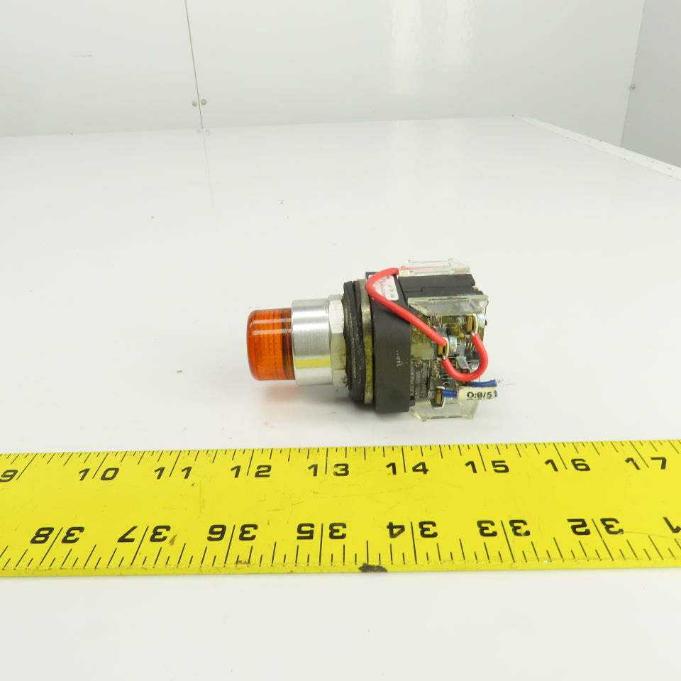 Allen Bradley 800T-QT24 Ser T Amber Illuminated Push Button Switch 24V