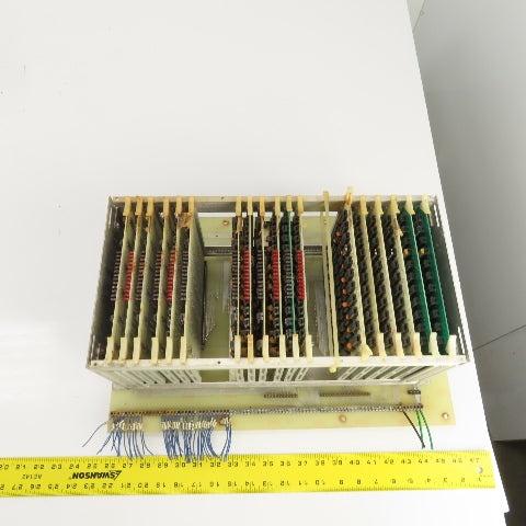 Timesavers D78263 Rev 2 Card #2 PLC 18 Slot CPU Rack Chassis W/Cards