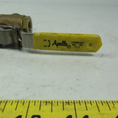 Apollo 1/4" FNPT 3 Way Ball Valve 600 WOG