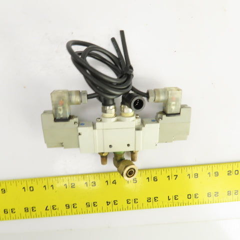SMC SY7220-3DZ-02 Pneumatic Double Solenoid Valve 0.1-0.7MPa 110V