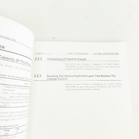 Fanuc GFZ-65285EN/01 Alpha I Series AC Servo Motor Maintenance Manual