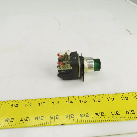 Allen Bradley 800T-PB16 120V Illuminated Green Push Button Switch