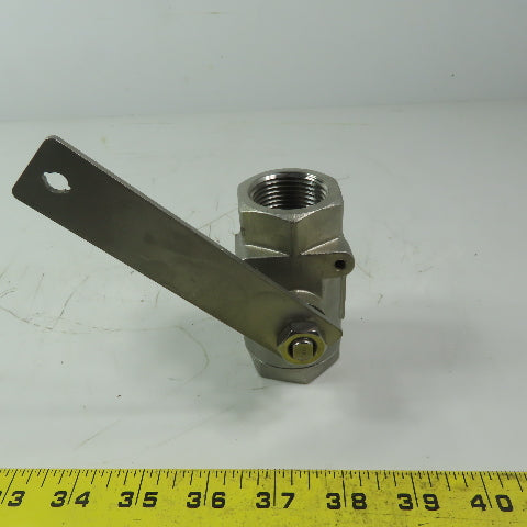 135 CFM8 Stainless Steel 1" FNPT Ball Valve 2000 CWP