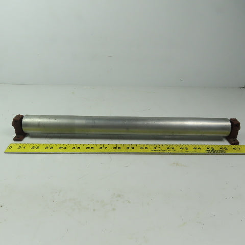 1-1/2" Dia. X 16" Aluminum Gravity Roller W/Shaft Stands