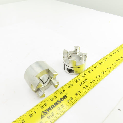 1-3/8" Aluminum Flexible Shaft Coupling Lot Of 2
