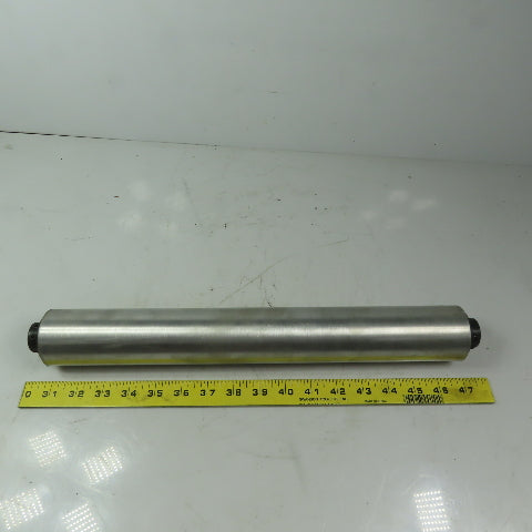 2.196" OD x 16" Aluminum Gravity Conveyor Roller 3/4" ID Bearings
