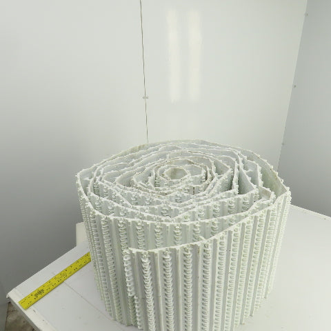 Intralox S800-OHFT Flat Top Cleated Plastic Conveyor Belt 35' L x 17-3/4" W