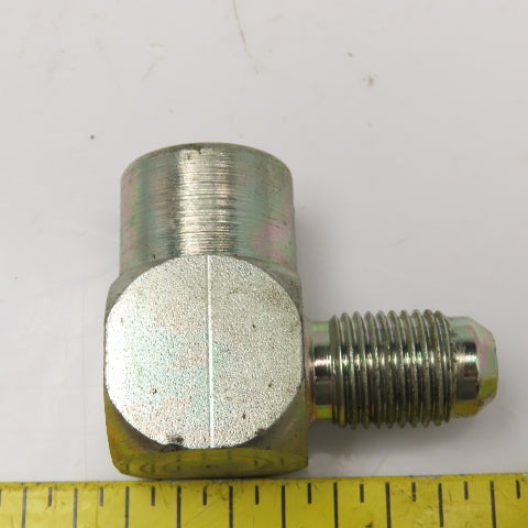 3/8" JIC Flare Male x 3/8" NPT Female Hydraulic Street Elbow