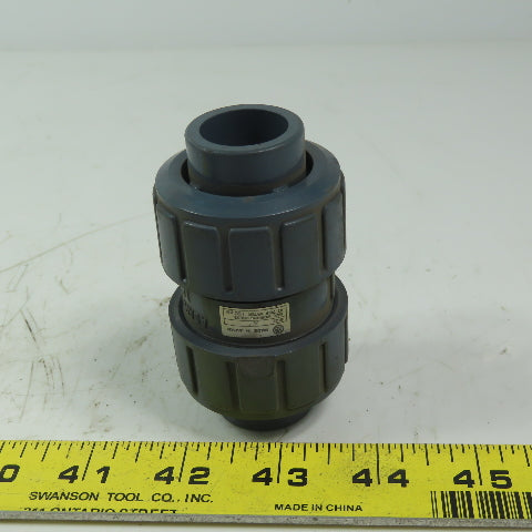 ASAHI Spring Loaded 15 Ball Check Valve 1/2" Slip PVC