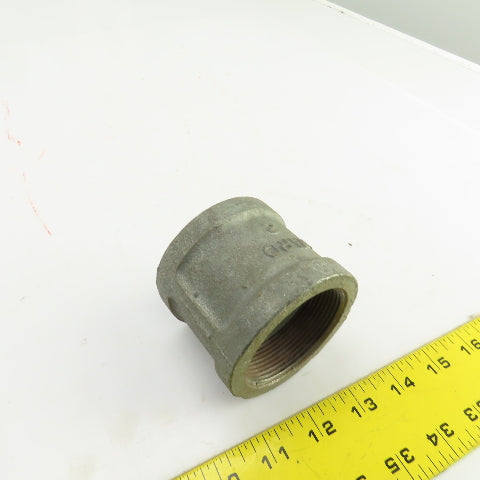 Ward Galvanized Malleable Iron 2" NPT Pipe Coupling USA